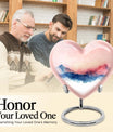  heart-shaped burial urn for adult human ashes
