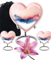  heart-shaped burial urn for adult human ashes