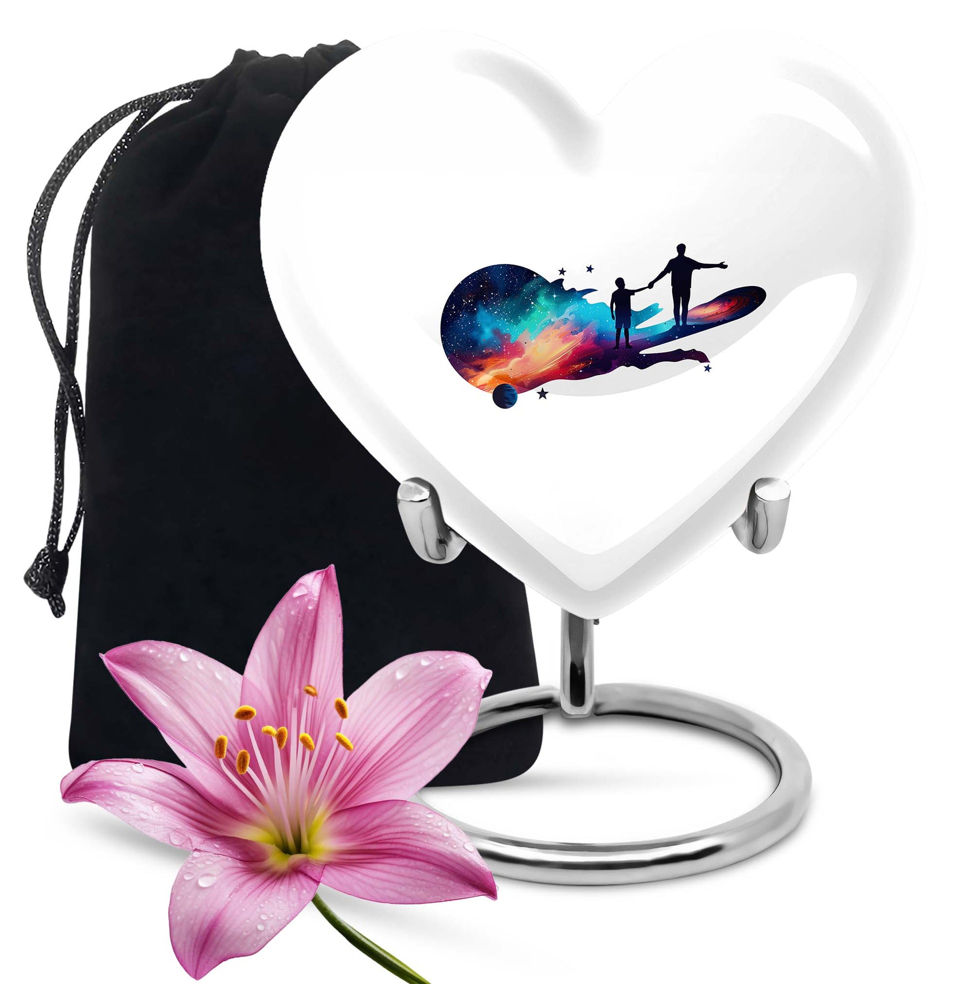 heart-shaped Father Urn