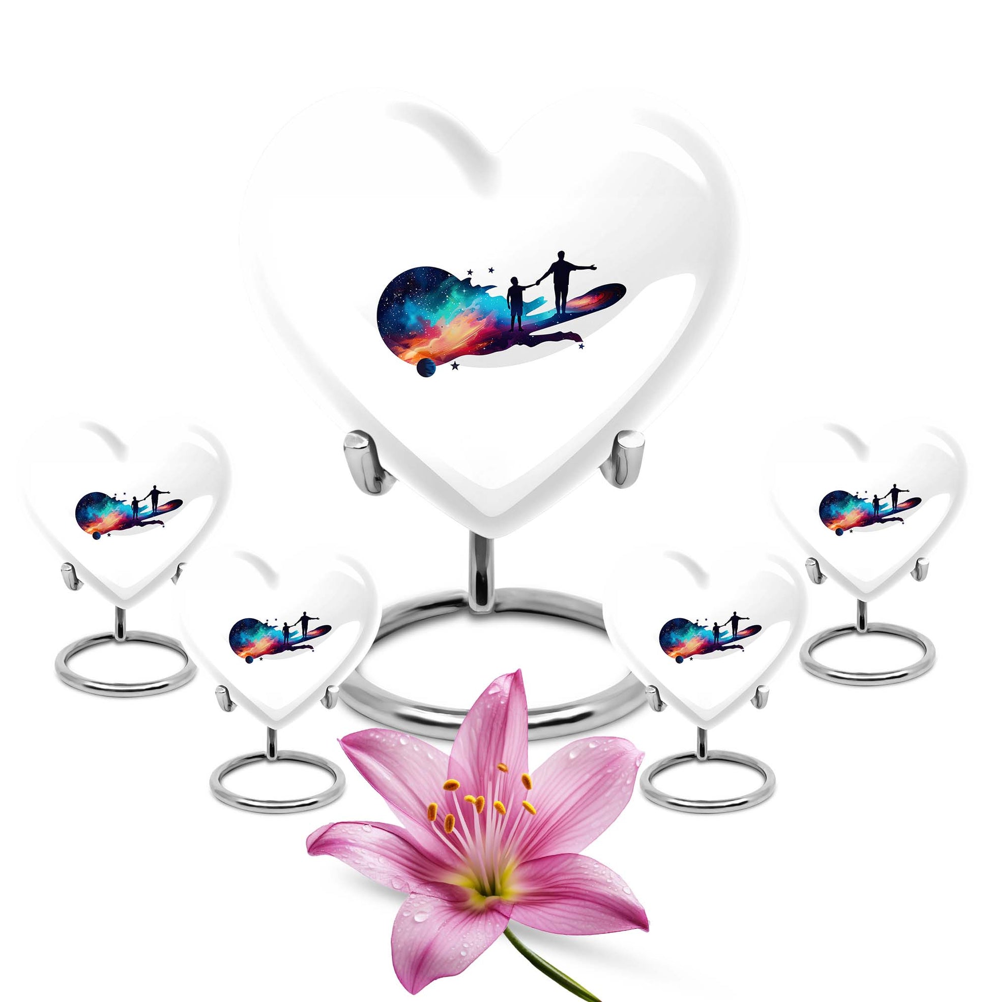 heart-shaped Father Urn