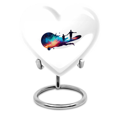 heart-shaped Father Urn