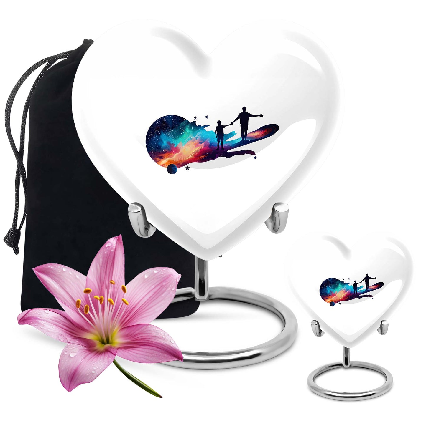 heart-shaped Father Urn