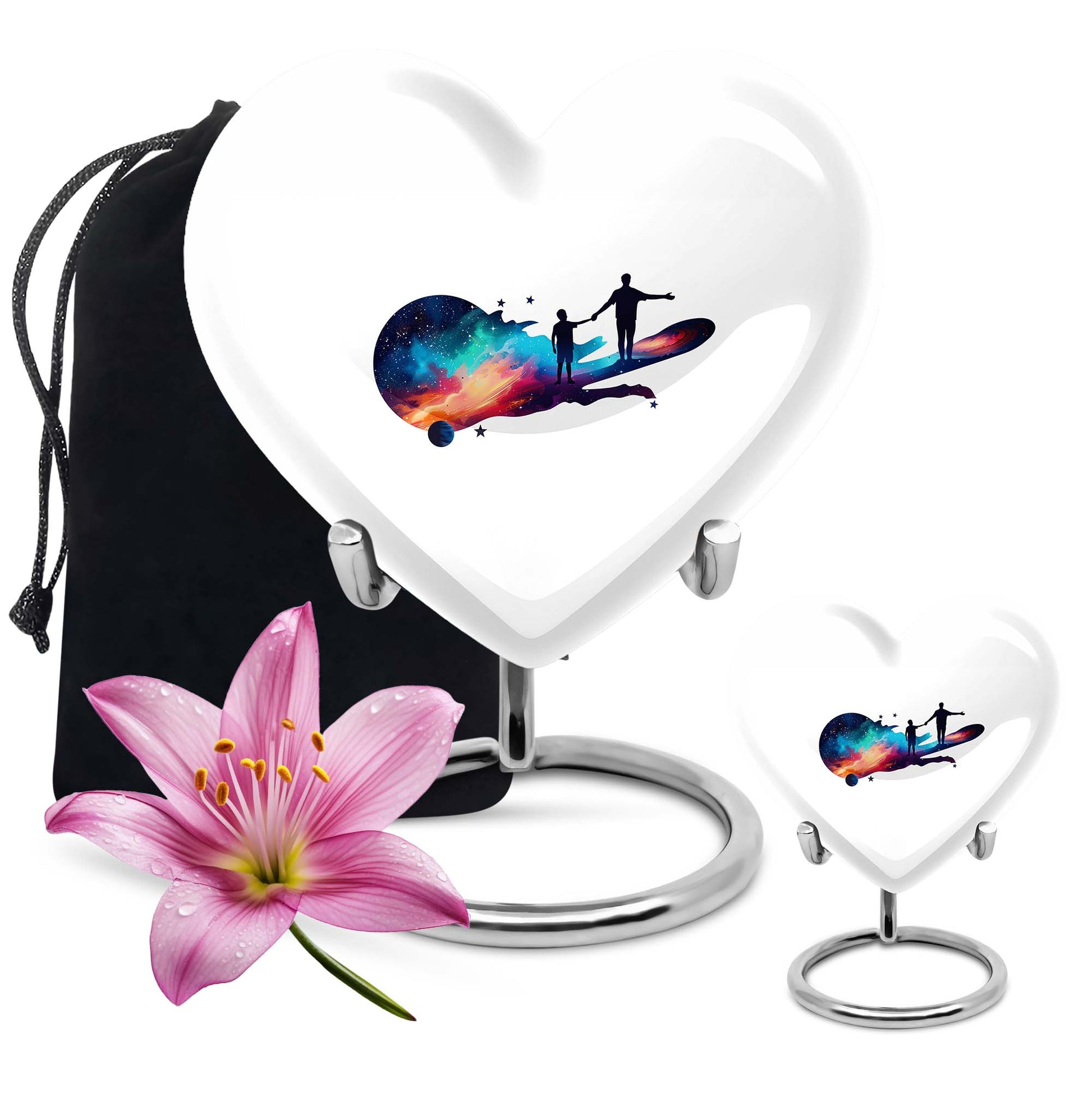 heart-shaped Father Urn