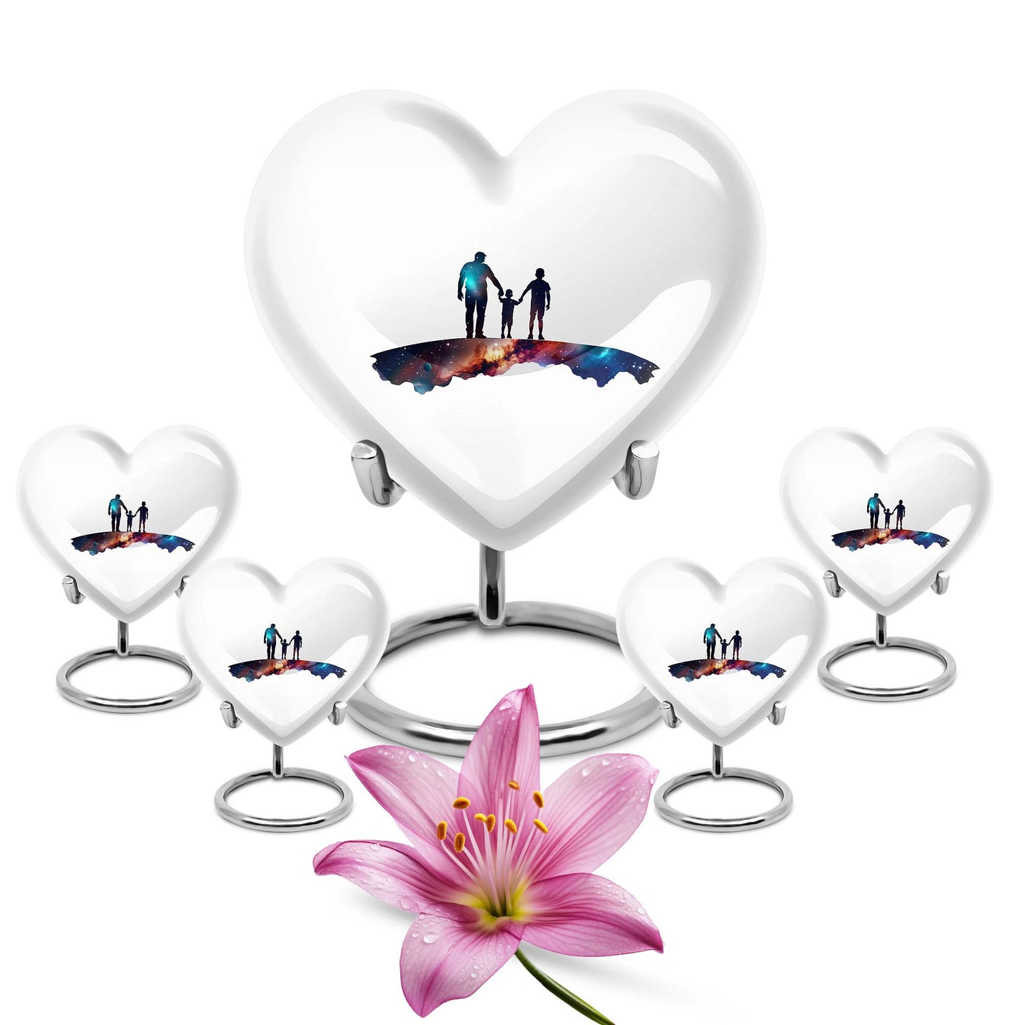 Customizable 10-inch heart urn