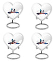 Customizable 10-inch heart urn
