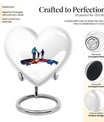 Customizable 10-inch heart urn