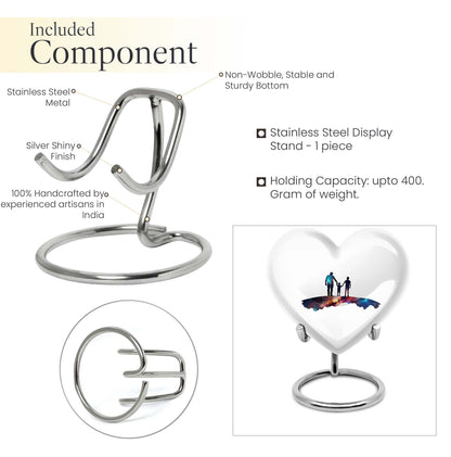 Customizable 10-inch heart urn