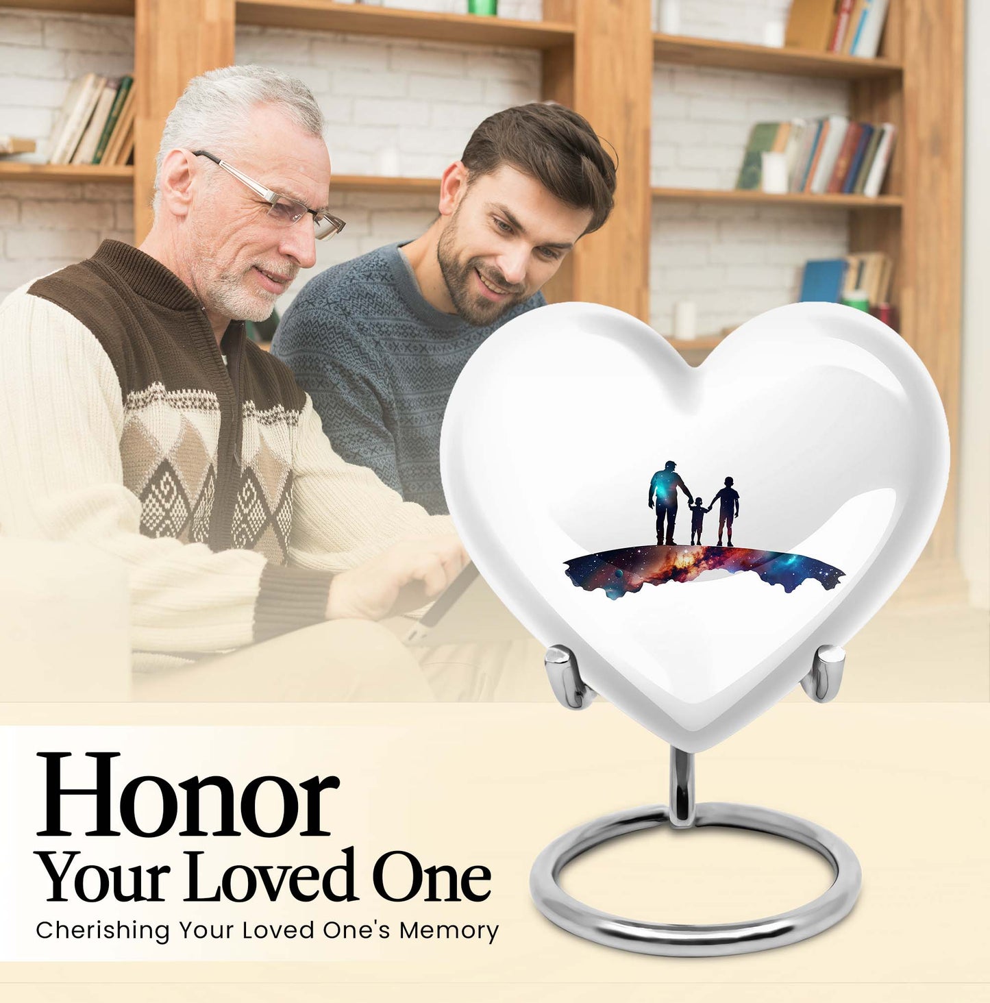 Customizable 10-inch heart urn