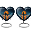 heart shaped cremation urn for father