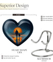 heart shaped cremation urn for father
