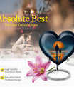 heart shaped cremation urn for father