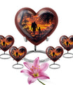 heart-shaped father urn