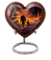 heart-shaped father urn