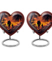 heart-shaped father urn