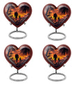 heart-shaped father urn