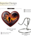 heart-shaped father urn