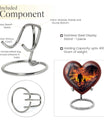 heart-shaped father urn
