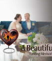 heart-shaped father urn