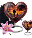 heart-shaped father urn