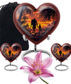 heart-shaped father urn