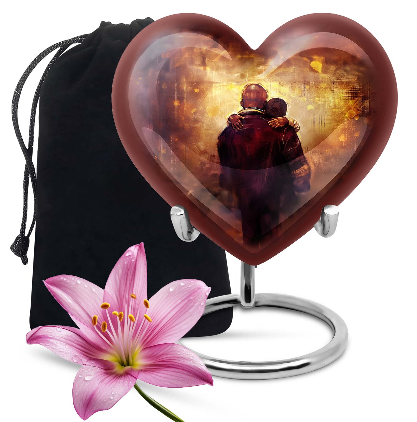 heart design father urn