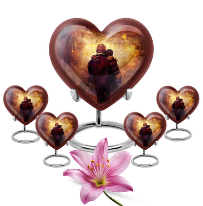 heart design father urn