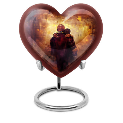 heart design father urn