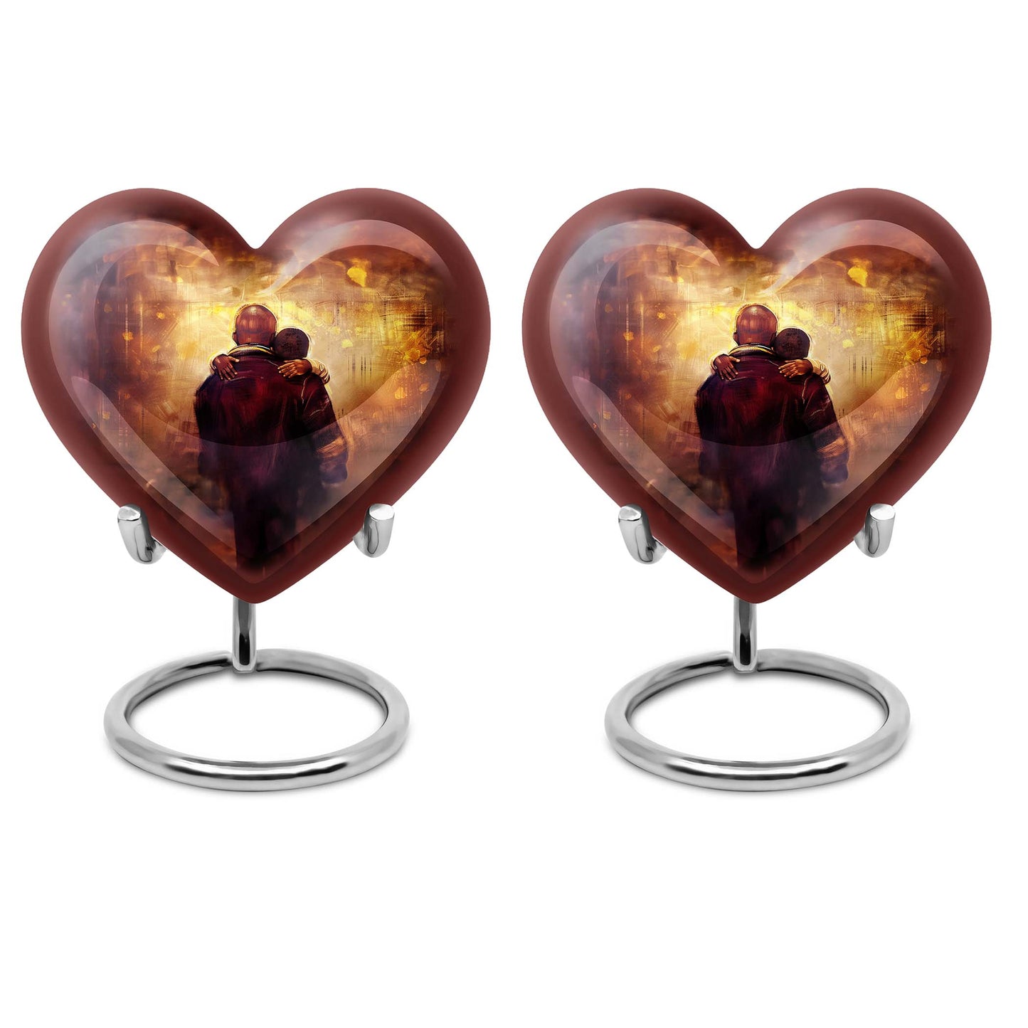 heart design father urn
