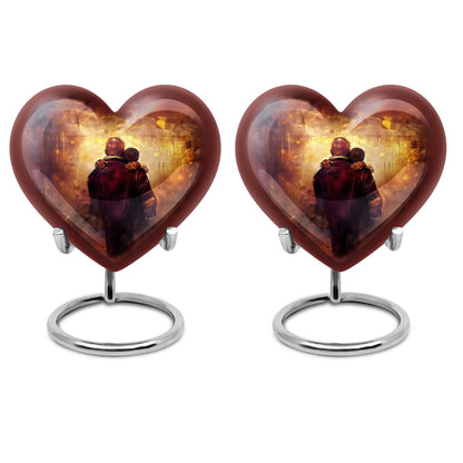heart design father urn