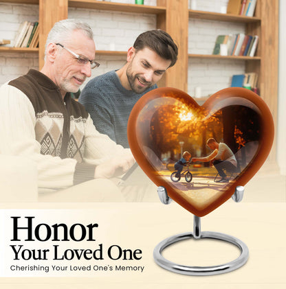 Unique father urn for ashes