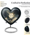 Lunar Urn, heart-shaped