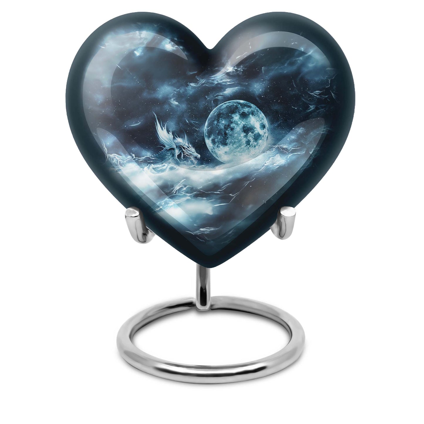 Lunar Urn, heart-shaped