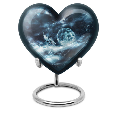 Lunar Urn, heart-shaped