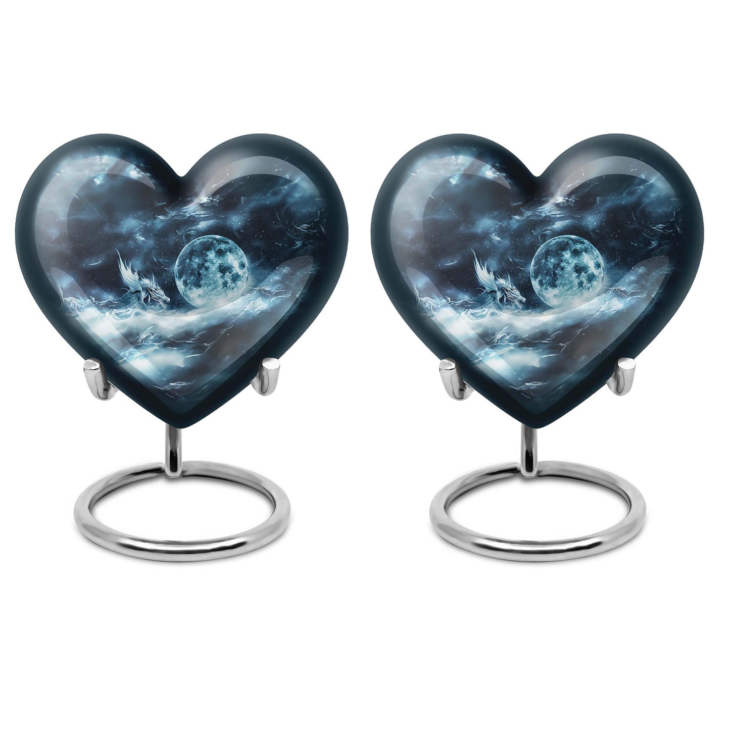 Lunar Urn, heart-shaped