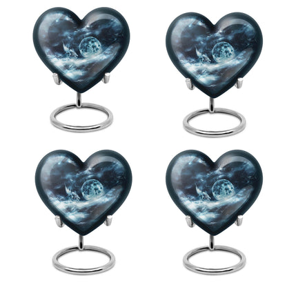 Lunar Urn, heart-shaped
