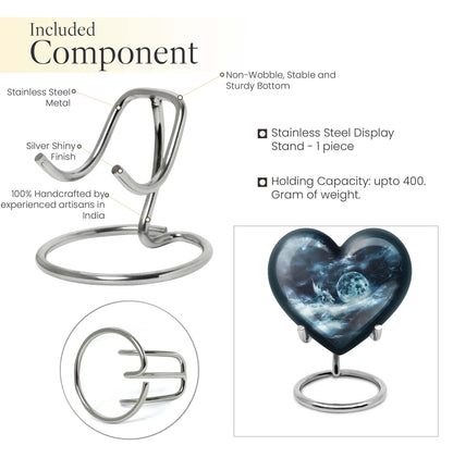 Lunar Urn, heart-shaped