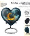 Lunar Urn, a large heart-shaped
