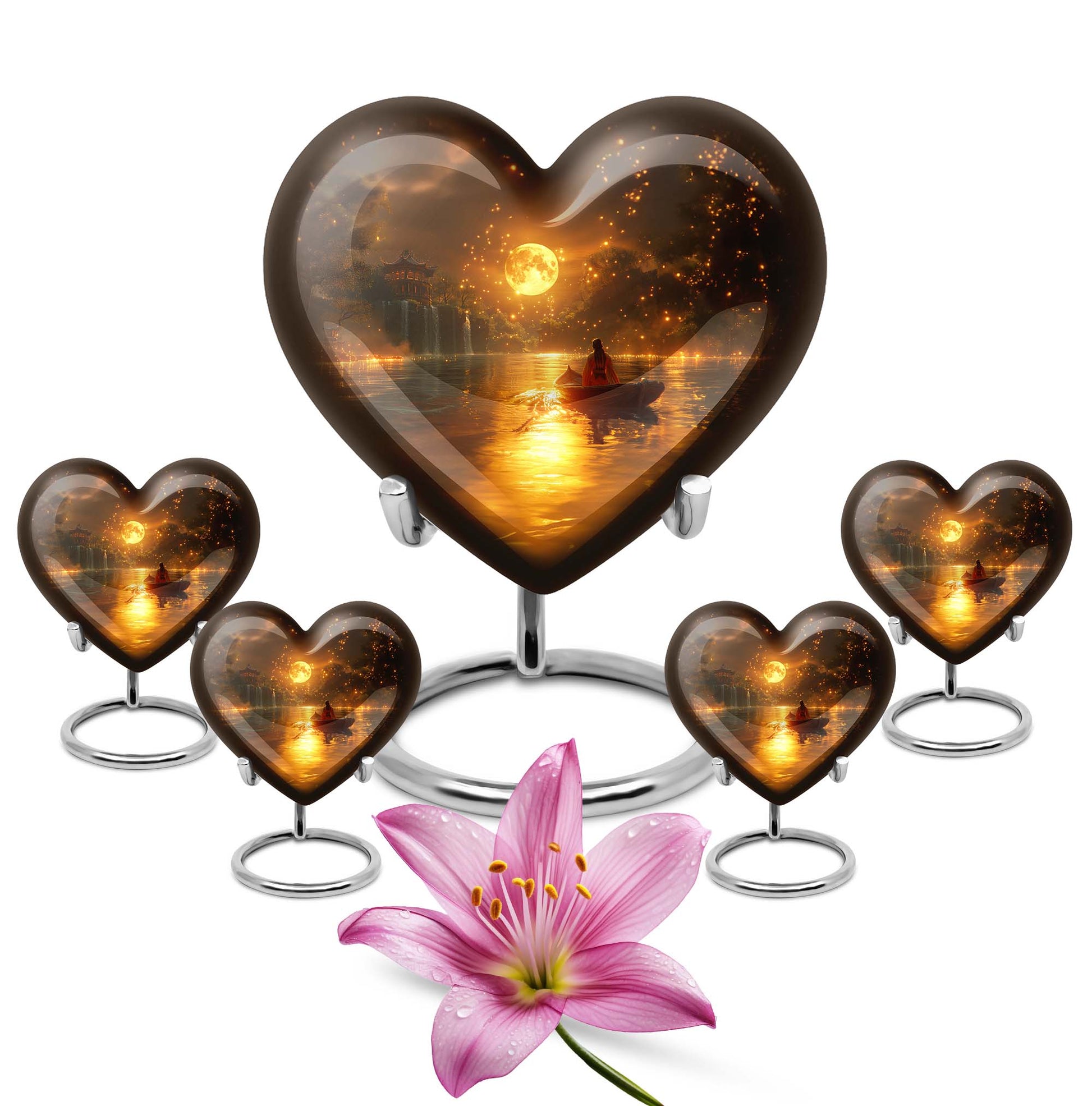 heart-shaped Lunar Urn