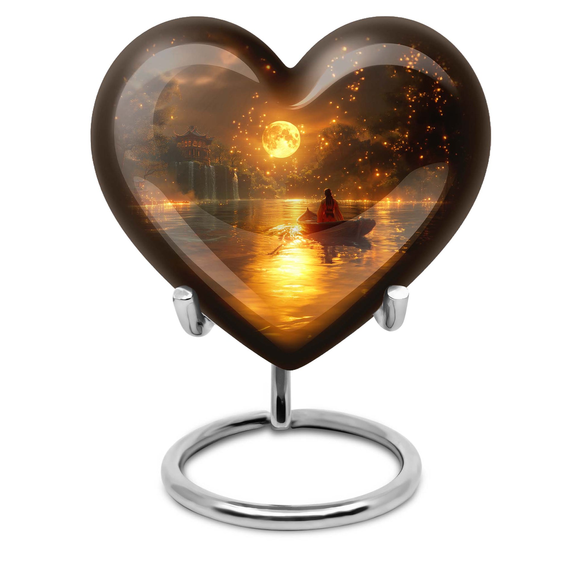heart-shaped Lunar Urn