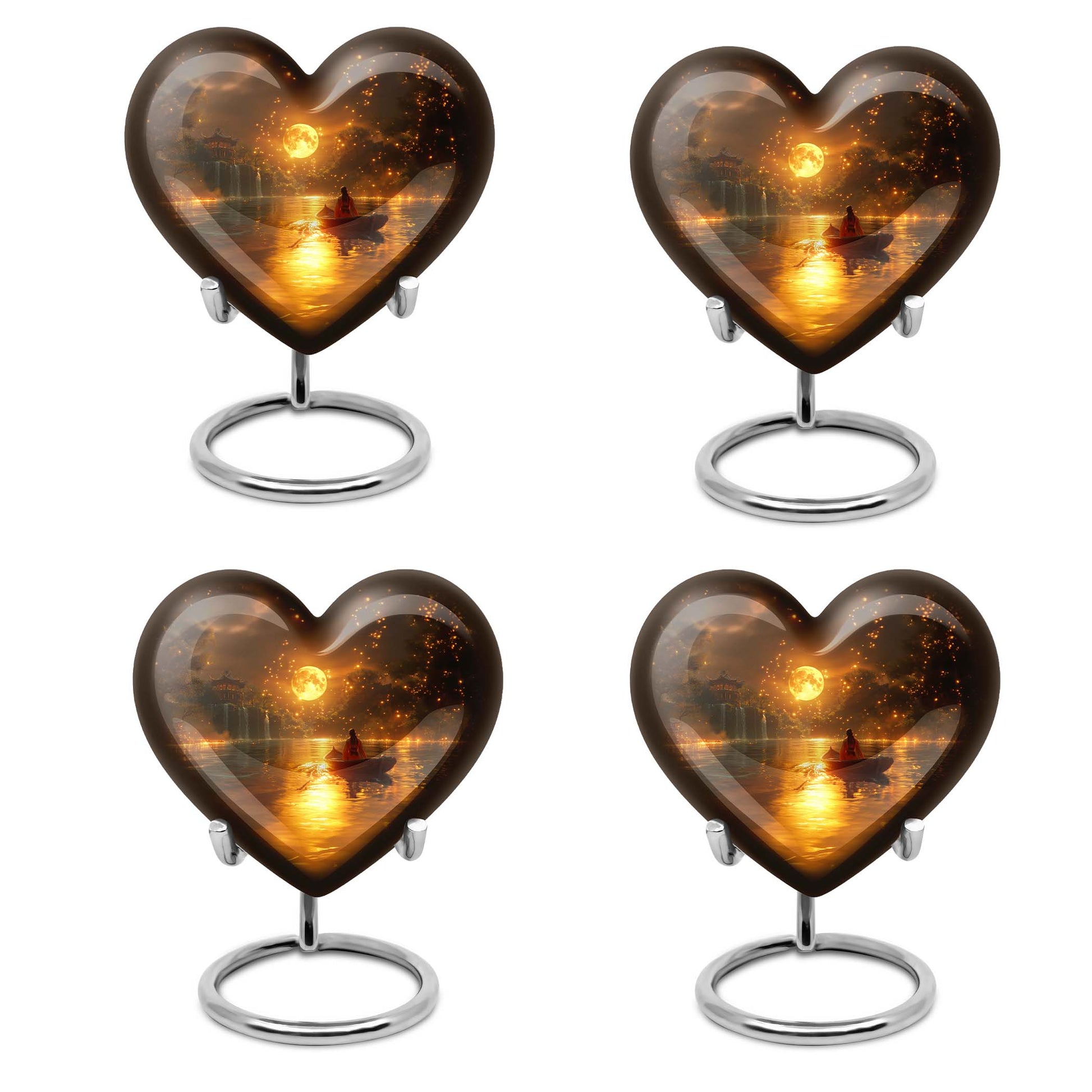 heart-shaped Lunar Urn