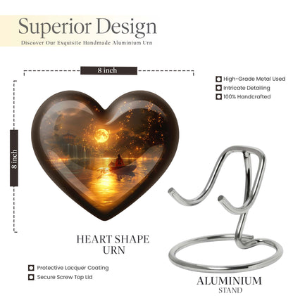 heart-shaped Lunar Urn