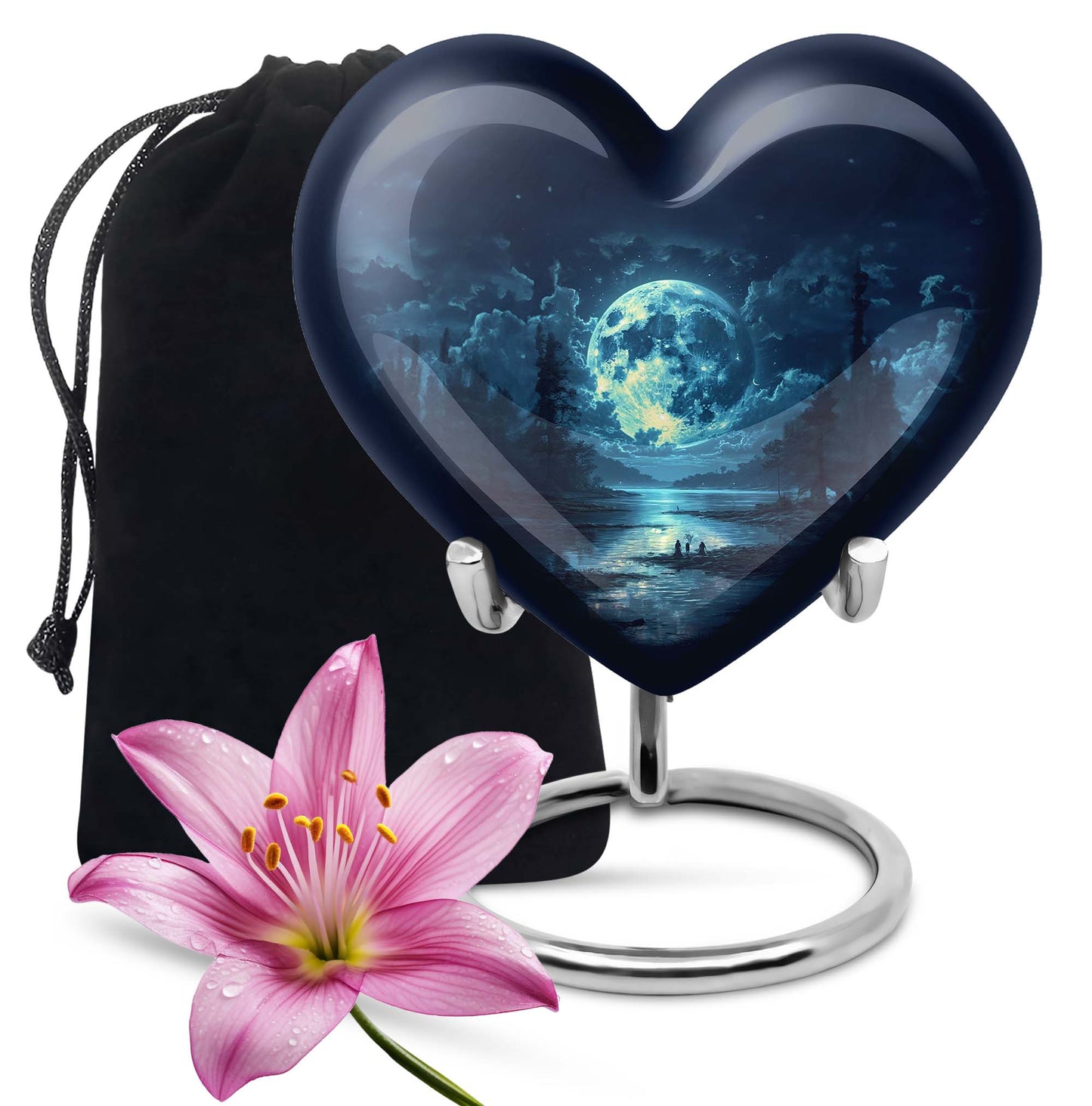 Lunar Urn, heart design