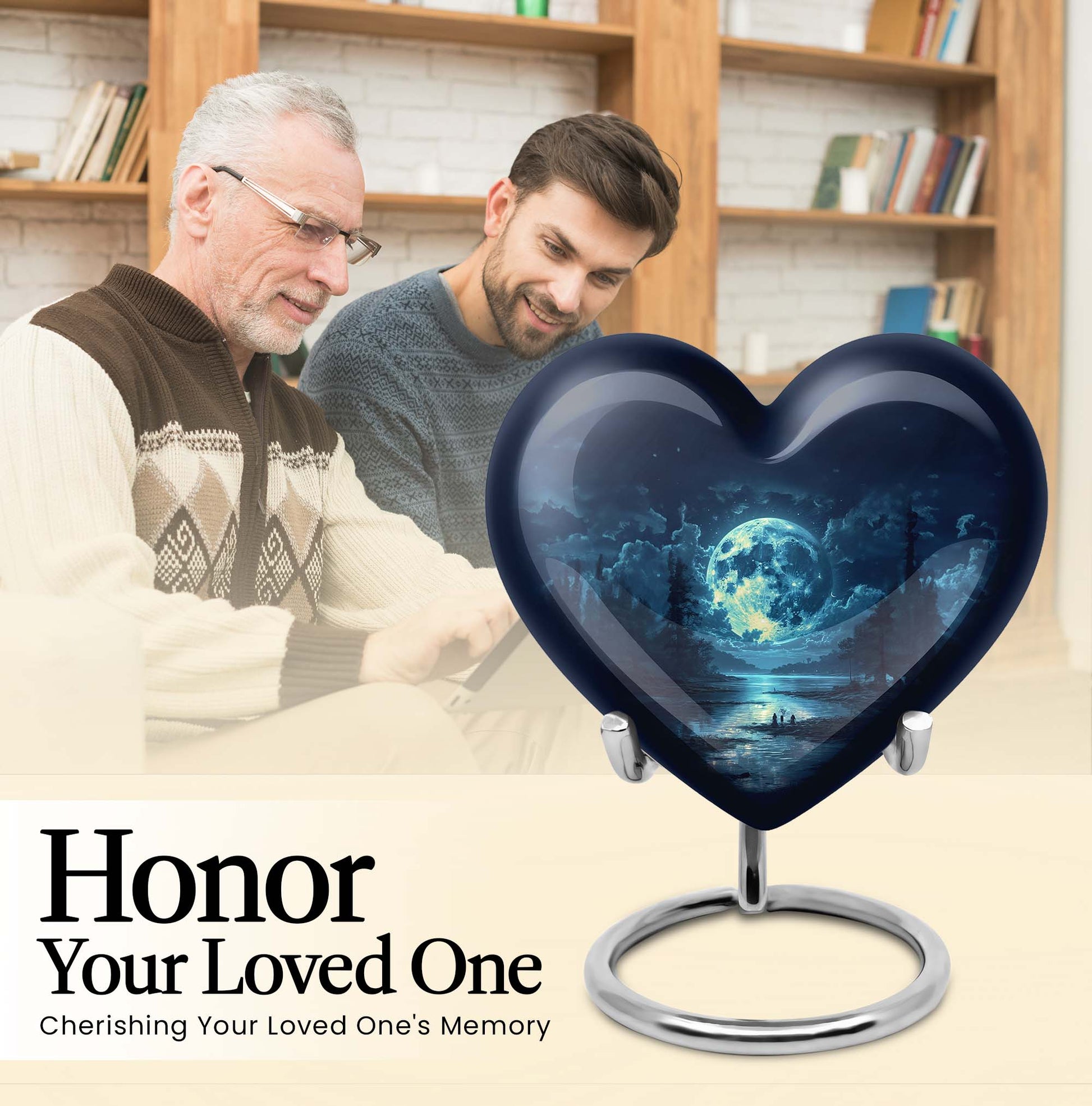 Lunar Urn, heart design