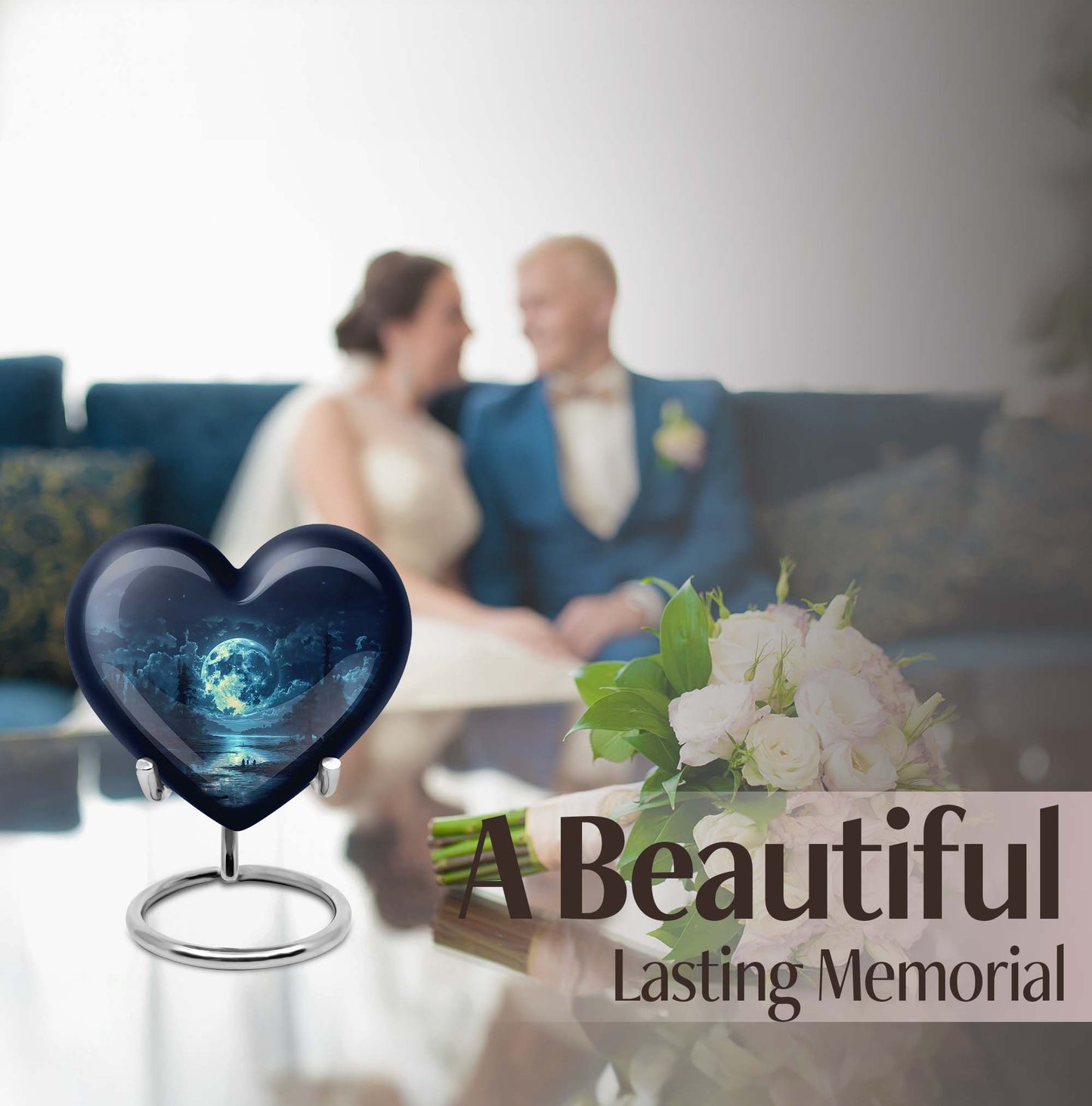 Lunar Urn, heart design