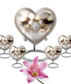 Heart-shaped Ring Urn for adult ashes,