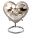Heart-shaped Ring Urn for adult ashes,
