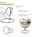 Heart-shaped Ring Urn for adult ashes,