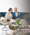 Heart-shaped Ring Urn for adult ashes,