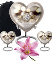 Heart-shaped Ring Urn for adult ashes,