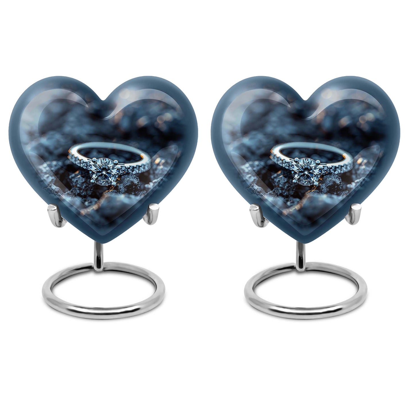 a large aluminium memorial cremation urn for mom's ashes
